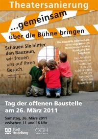 Plakat Tag der offenen Tür am 26. März 2011 im Theater