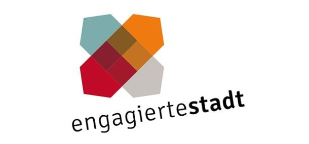 Logo mit der Aufschrift Engagierte Stadt.