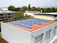 Photovoltaikanlage auf dem Dach des Feuerwehrgerätehauses in Kirchheim (Foto: Stadtwerke Heidelberg)