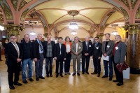 Die Mitglieder des Koordinationsbeirates „Neues Konferenzzentrum“ unmittelbar vor der öffentlichen Sitzung des Beirates am 30. Januar 2014 in der Stadthalle Heidelberg. (Foto: Heidelberg Marketing)