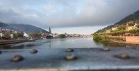 Blick auif Heidelberg von der Schleuse (Foto: Diemer)