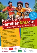 Plakat 'Heidelberger FamilienRADeln' 21. September 2014