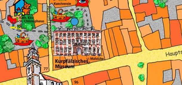 Museum auf dem Kinderstadtplan