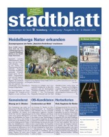 Titelbild des Stadtblatts Nr. 41 vom 8. Oktober 2014