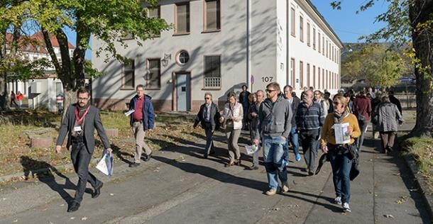 Begehung der Patton Barracks (Foto: Rothe)