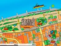 Kartenausschnitt mit Montpellierplatz (Grafik: Fuchs)