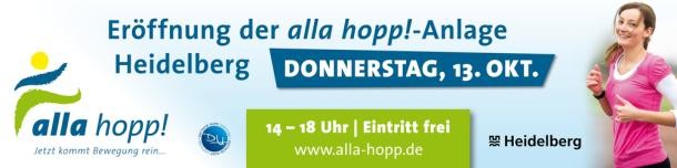 Banner Eröffnung der alla hopp!-Anlage (Bild: Dietmar Hopp Stiftung) Banner zur Eröffnung der alla hopp!-Anlage vom 13. Oktober 2016