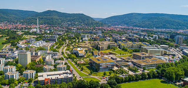 Im Neuenheimer Feld von oben. 