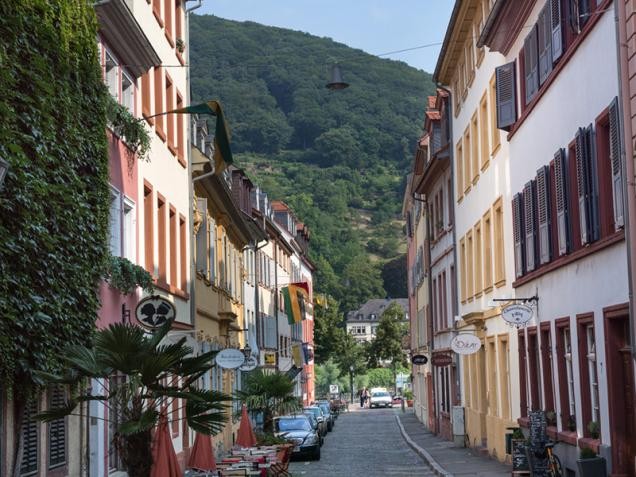 View in a little alley of the oldown of Heidelberg (Foto: Diemer)