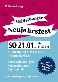 Plakat zum Neujahrsfest