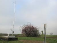 Die meteorologischen Messgeräte am Wasserwerk Rauschen.