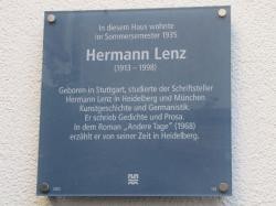 Gedenktafel Hermann Lenz