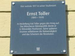 Gedenktafel Ernst Toller