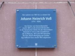 Gedenktafel Johann Heinrich Voß