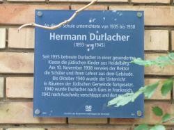 Gedenktafel Hermann Durlacher