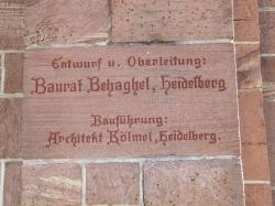 Bauinschrift Kreuzkirche