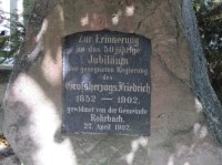 Gedenkstein Großherzog Friedrich I.