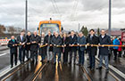 Feierliche Eröffnung der Strecke durch die Bahnstadt. (Foto: Nikola Haubner)