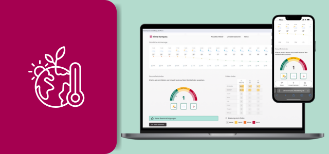 Dashboard Klimakompass Dashboardansicht des Klima-Kompass