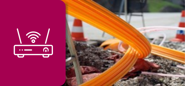Orangefarbenes Breitbandkabel (Foto: Chiccododifc/shutterstock.com)
