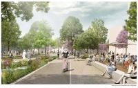 Visualisierung des zufünftigen Stadtteils