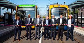 Feierliche Inbetriebnahme der Haltestelle Hauptbahnhof. (Foto: Dittmer)