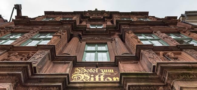 The oldest hotel Ritter in the Old Town of Heidelberg. (Photo: Diemer)