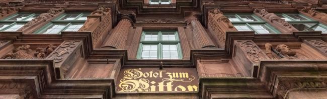 The oldest hotel Ritter in the Old Town of Heidelberg. (Photo: Diemer)