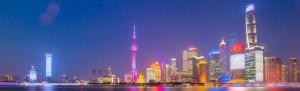 中国上海夜景（照片：石韵清）