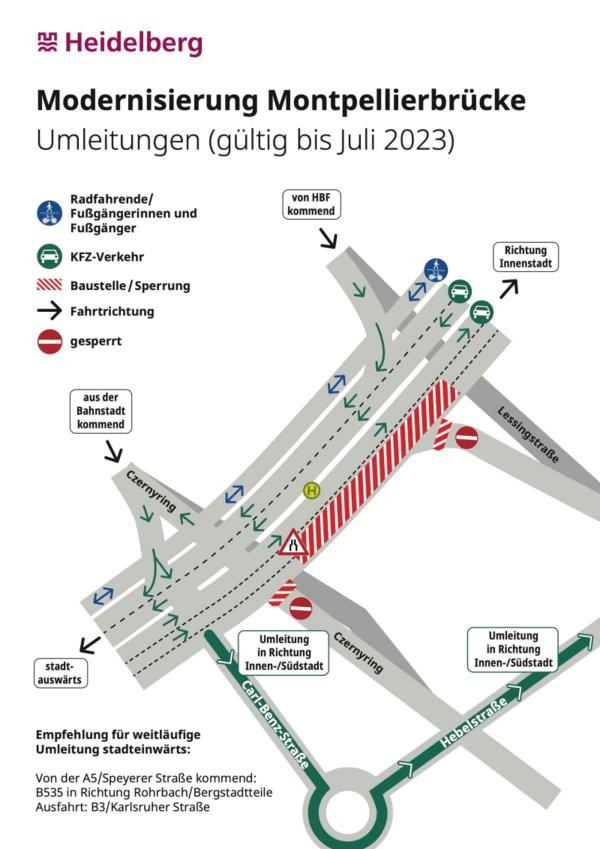 Umleitungskarte ab dem dem 30.Januar 2023