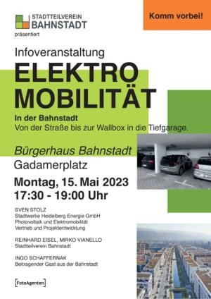 Einladung des Stadtteilvereins Bahnstadt zur Infoveranstaltung E-Mobilität (Foto: Stadtteilverein)