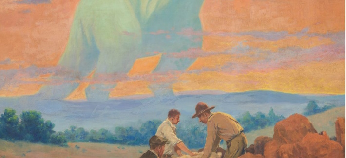 Blazing the Trail to the Distant Past by Arthur A. Jansson. (Detail) (Foto: Courtesy of the American Museum of Natural History)