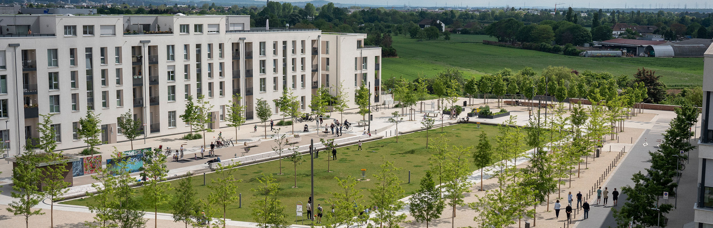 Pfaffengrunder Terrasse in der Bahnstadt