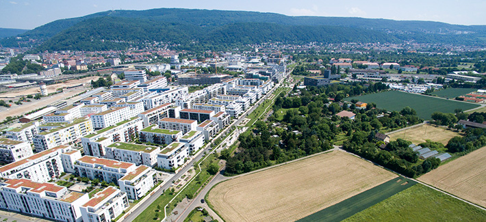 Luftbild der Bahnstadt von 2017 (Foto: Buck)