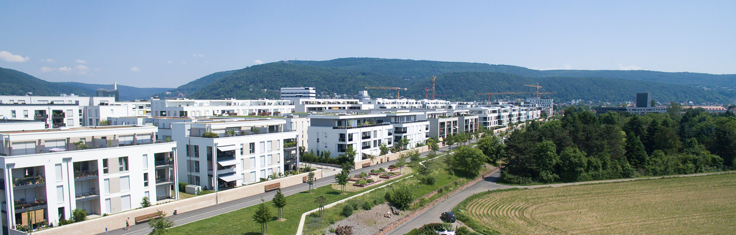 Aerial view of Bahnstadt (Photo: Buck)