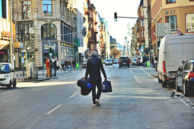 A homeless person in Frankfurt during the pandemic (Photo: Daniel Kubirski)