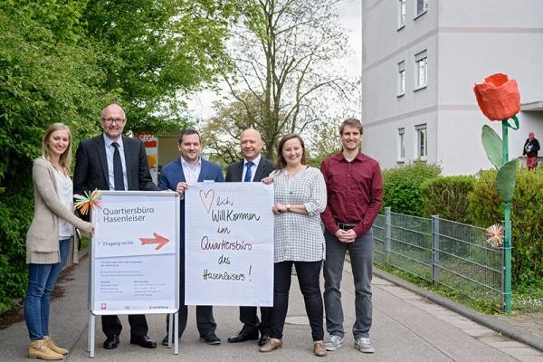 Die Verantwortlichen von der städtischen Koordinierungsstelle Hasenleiser. (Foto: Rothe) Die Verantwortlichen von der städtischen Koordinierungsstelle Hasenleiser. (Foto: Rothe)