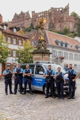 Die Einsatzkräfte des Kommunalen Ordnungsdienstes auf dem Kornmarkt (Bild: Tobias Dittmer)