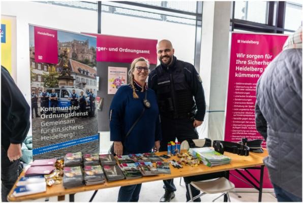 Info-Stand des Kommunalen Ordnungsdienst auf dem Heidelbergfest am 21.01.2024