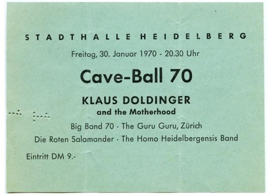 Eintrittskarte Cave 54 (Foto: Sammlung Straub)