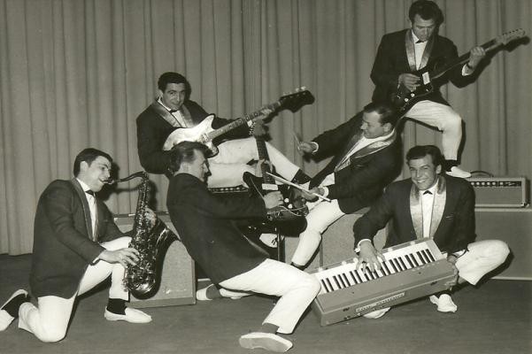 The Blue Dominos in action (Foto: Sammlung Straub)