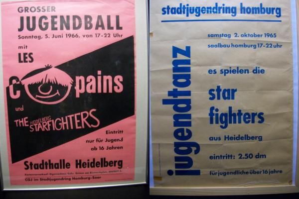 Plakate zu Konzerten der Starfighters (Foto: Sammlung Straub)