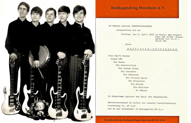 The Phantoms und Stadtjugendring Mannheim Beat-Band Wettbewerb (Foto: Sammlung Straub)