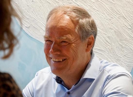 Espresso mit Eckart Würzner im Baumhaus in Heidelberg (Foto: Stadt Heidelberg) Espresso mit Eckart Würzner im Baumhaus in Heidelberg.