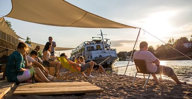 Stadtstrand Neckarlauer (Foto: Dittmer)