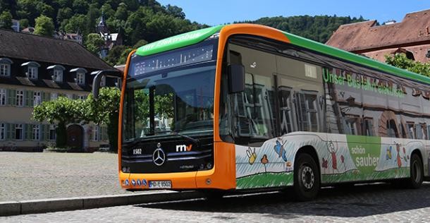 Ein neuer Elektrobus der rnv. (Foto: Stadt HD)