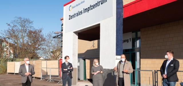 Das zentrale Impfzentrum (ZIZ) für die Rhein-Neckar-Region auf dem Gelände des Patrick-Henry-Village.