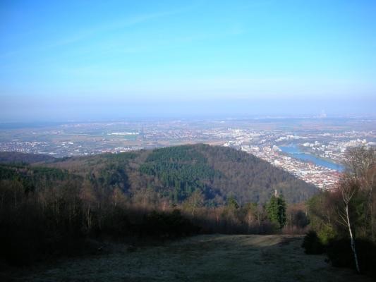 Ausblick vom Königstuhl (Foto: Stadt Heidelberg)