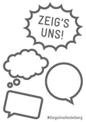 Motiv: „Zeig´s uns“ zum selbst ausmalen