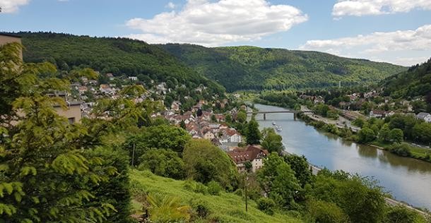 Blick auf Ziegelhausen von oben. (Foto: Großkinsky) Blick auf Ziegelhausen von oben.